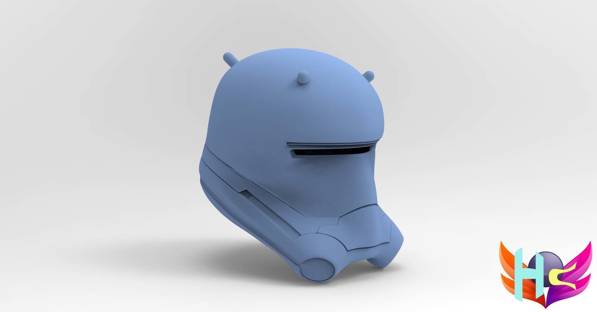 Snow trooper helmet from starwars 3D model_1