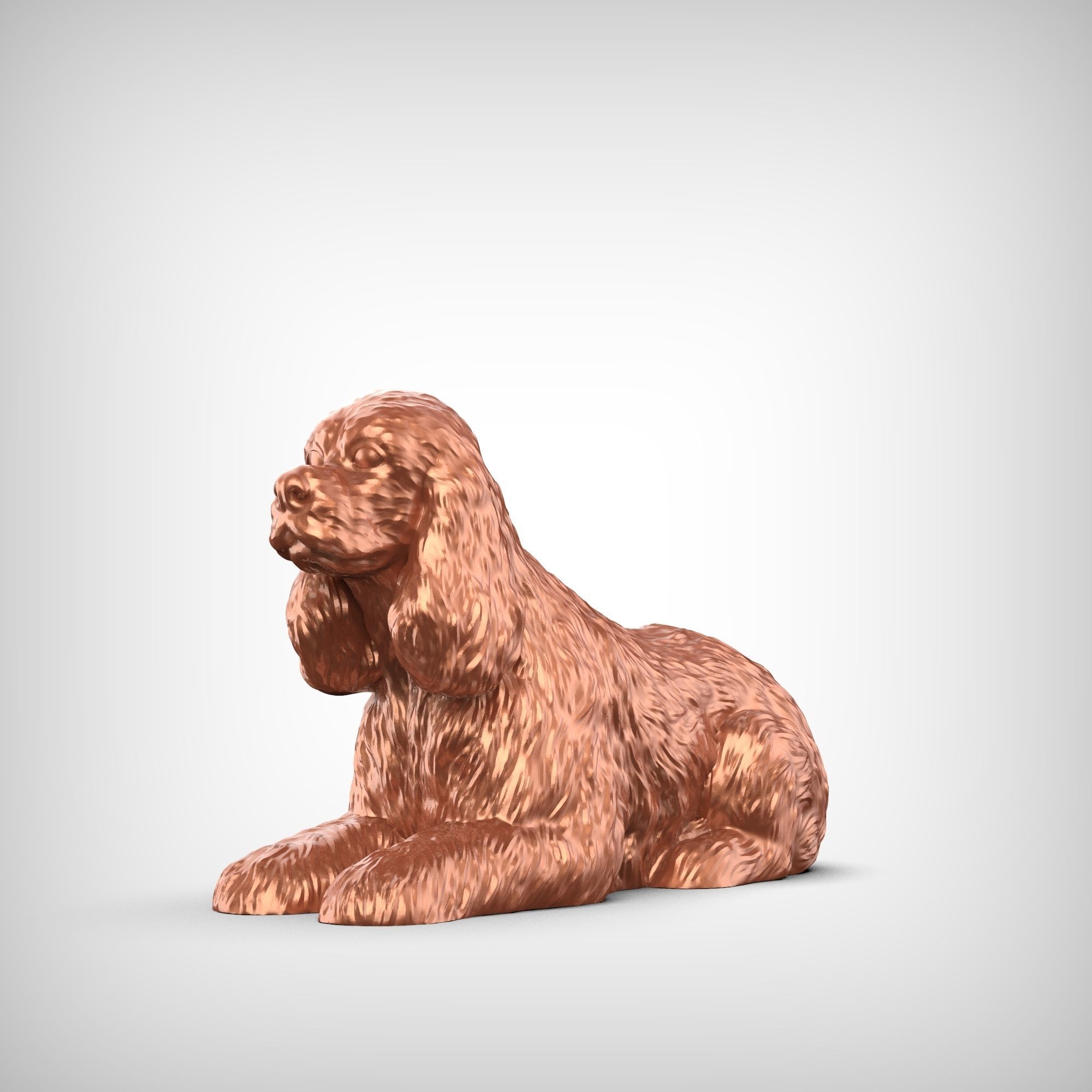 American Cocker Spaniel 3D Print Model Pose 07 3D model 3D printable ...