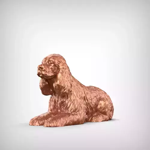 American Cocker Spaniel 3D Print Model Pose 07 3D print model