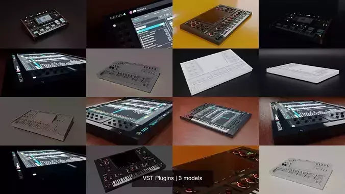 VST Plugins 3D Model Collection