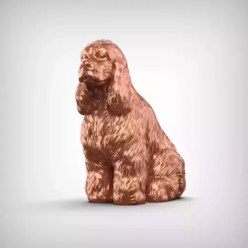 American Cocker Spaniel 3D Print Model Pose 05 3D print model