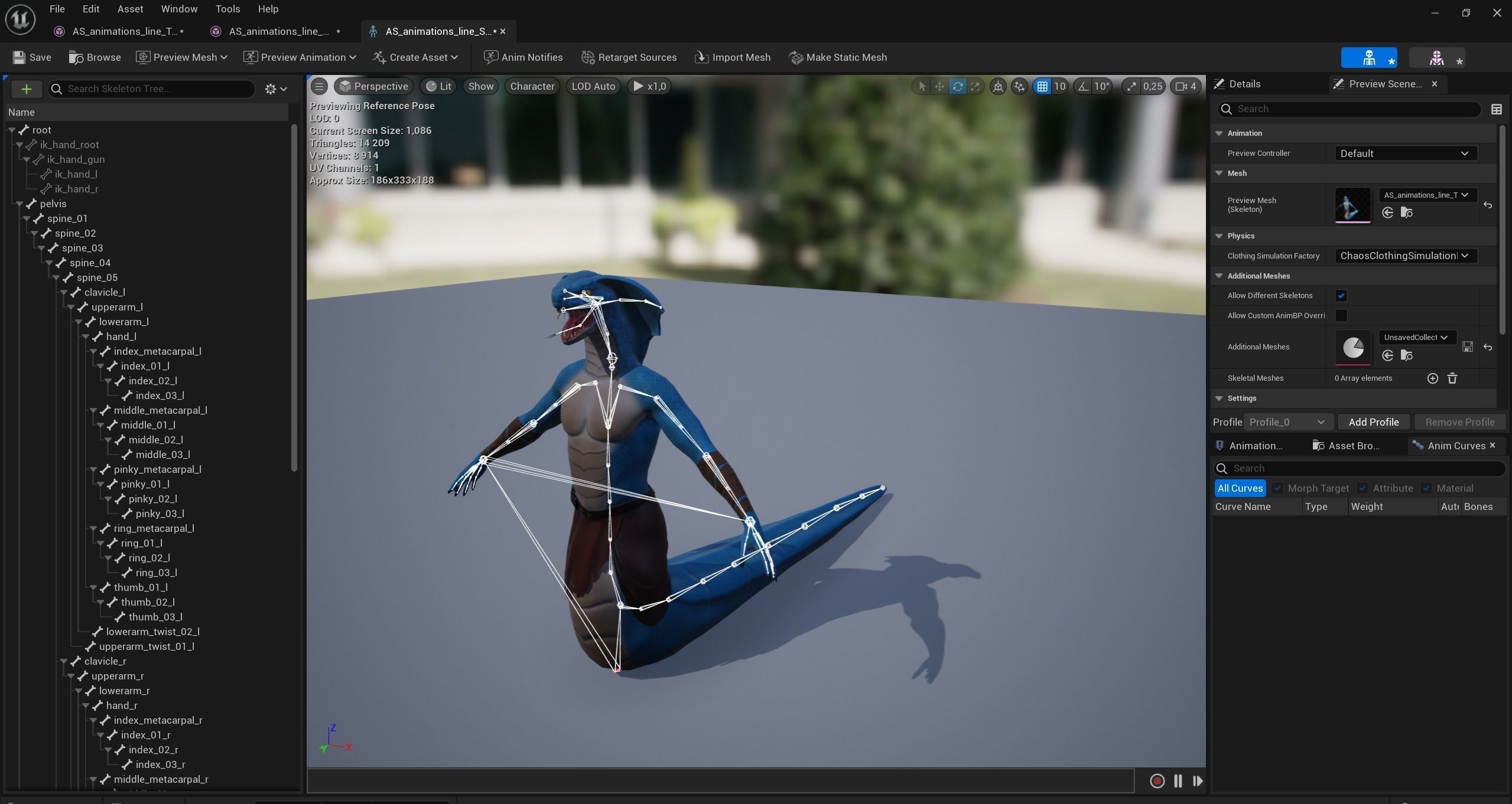 Snake Warrior Low-poly 3D model_5