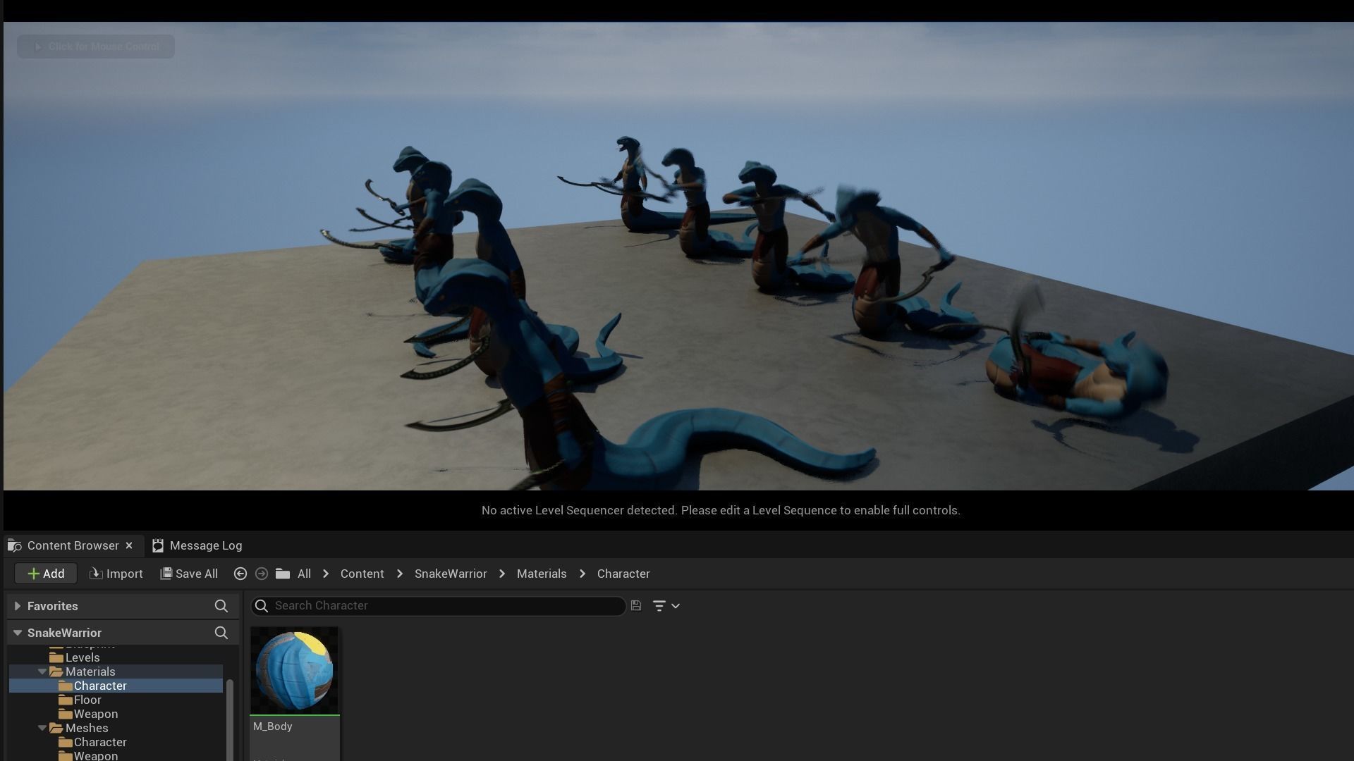 Snake Warrior Low-poly 3D model_8