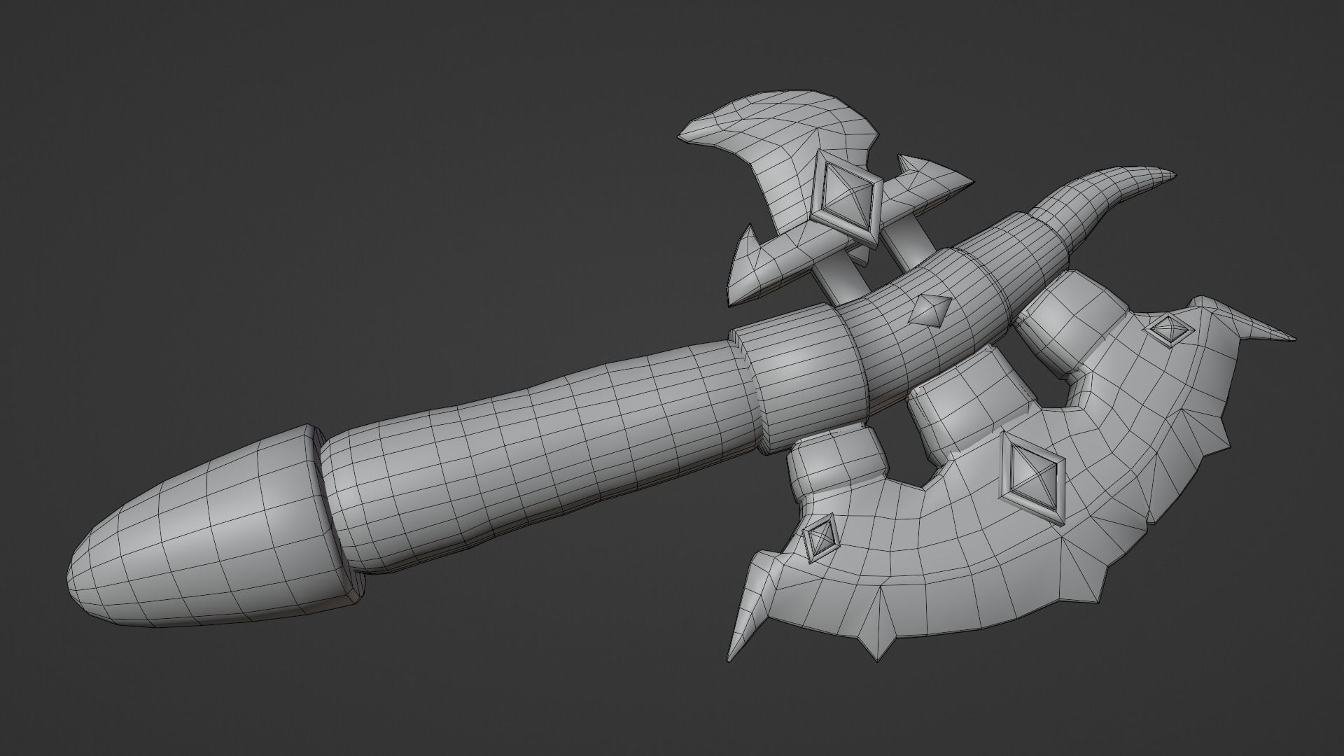  Stylized Axe GameReady Low-poly 3D model_7