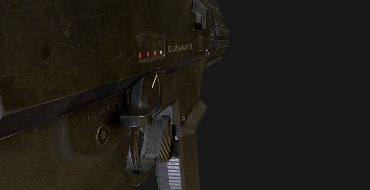 UMP evo gun  3D model_4