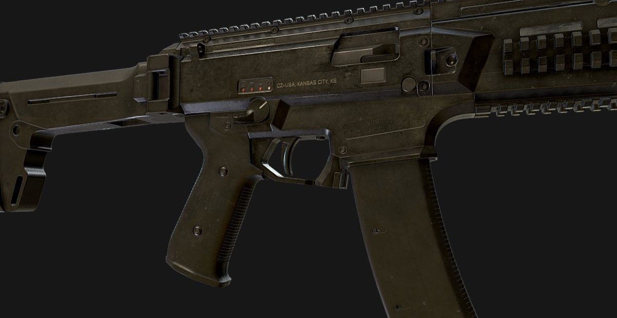 UMP evo gun  3D model_2