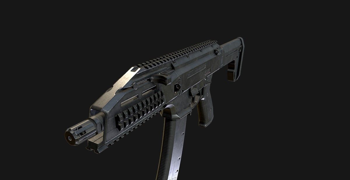 UMP evo gun  3D model_3