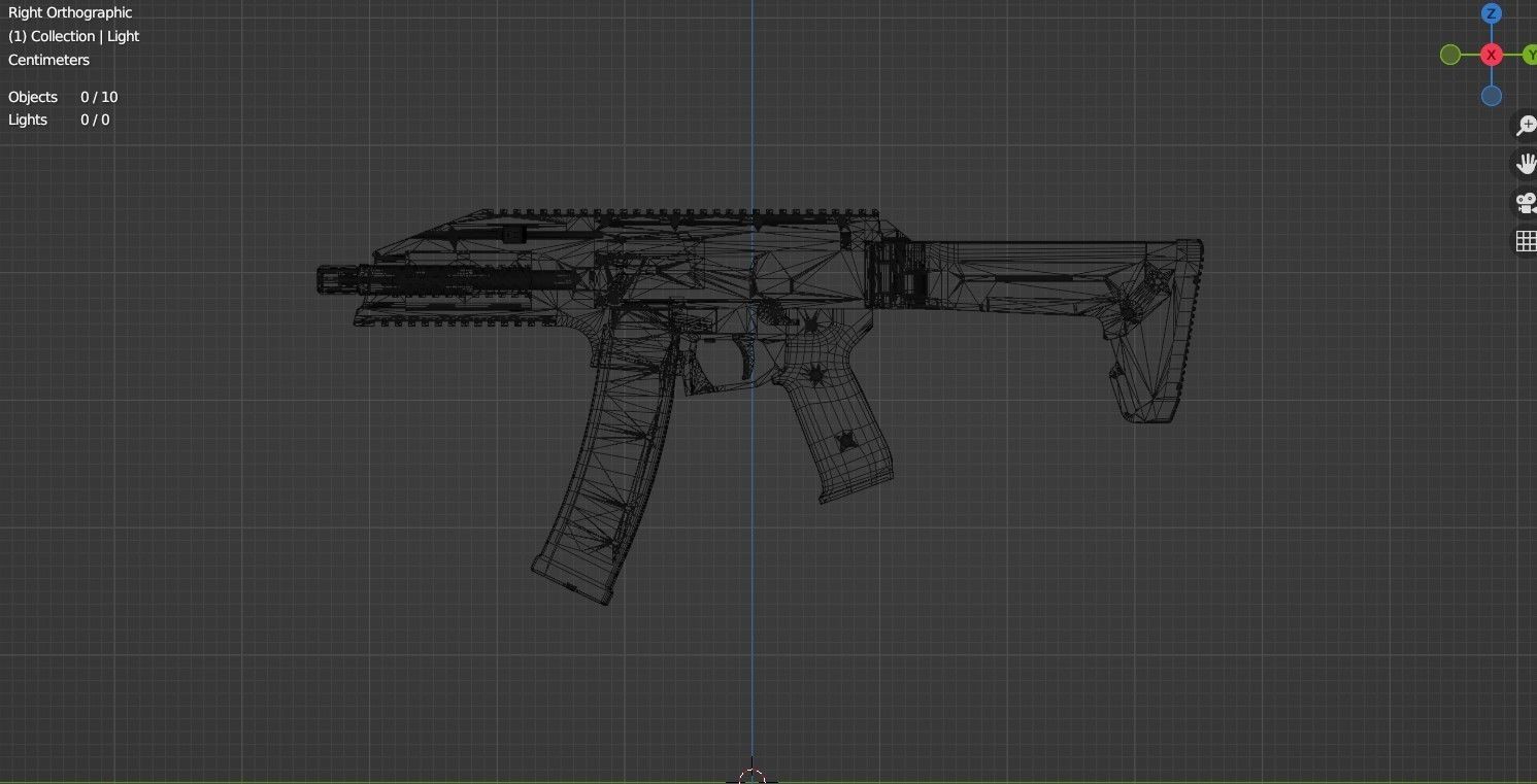 UMP evo gun  3D model_6