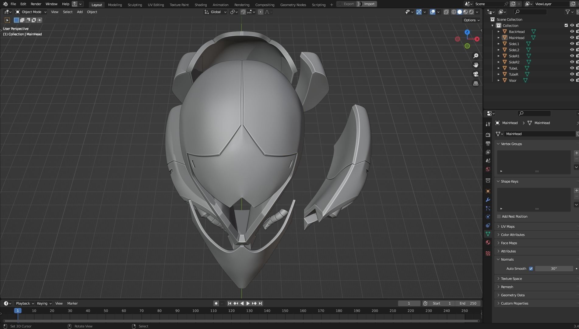 Metroid Samus Aran Power Full Suit for Cosplay 3D Model Collection_14