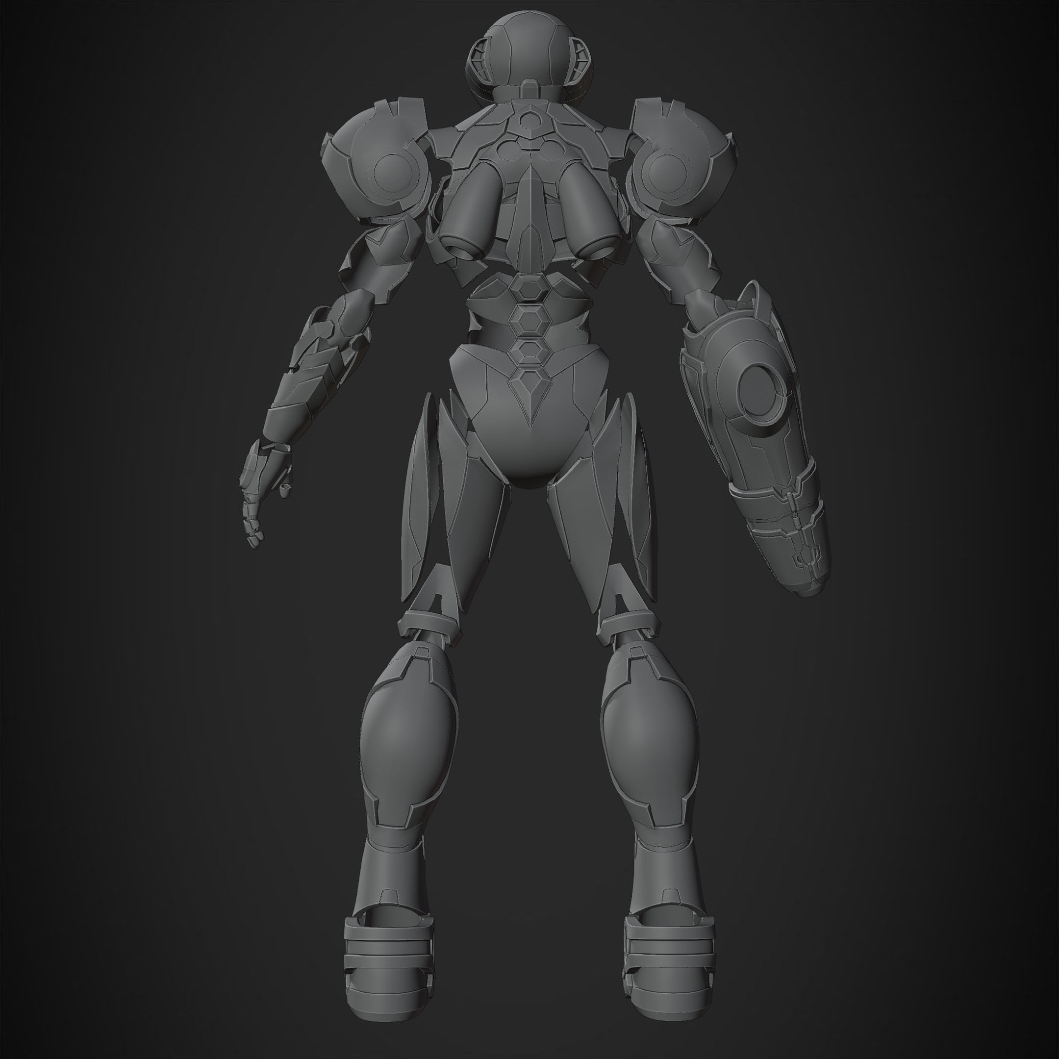 Metroid Samus Aran Power Full Suit for Cosplay 3D Model Collection_27