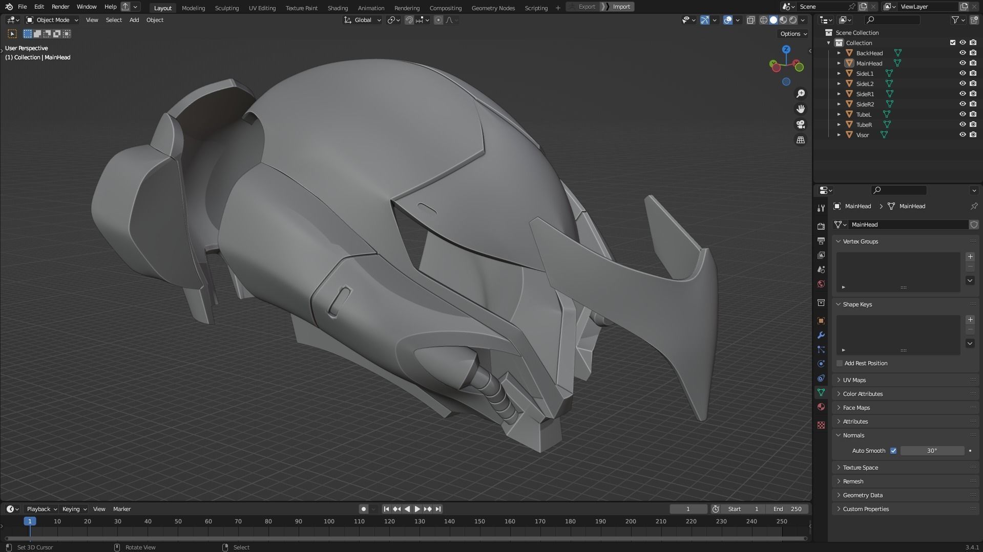 Metroid Samus Aran Power Full Suit for Cosplay 3D Model Collection_15