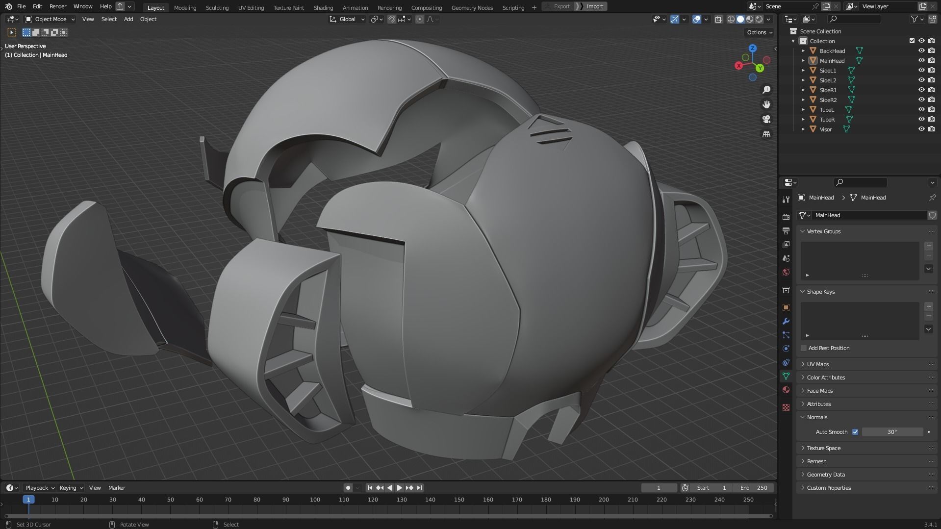 Metroid Samus Aran Power Full Suit for Cosplay 3D Model Collection_13