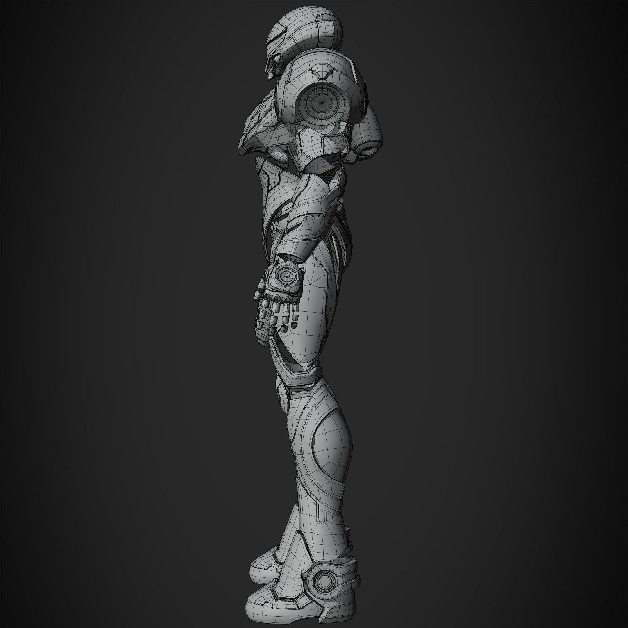 Metroid Samus Aran Power Full Suit for Cosplay 3D Model Collection_24