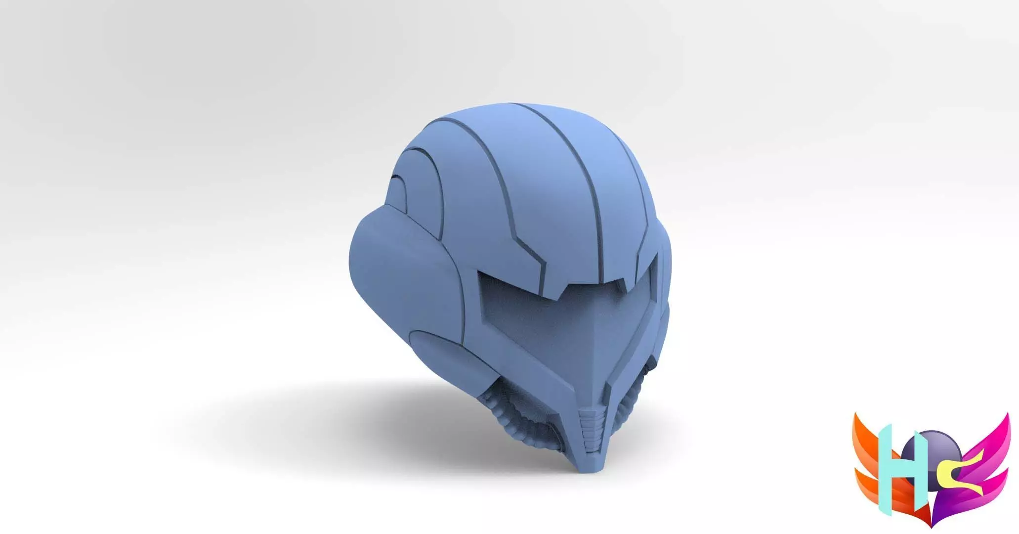 Samus Aran Helmet  3D model_0