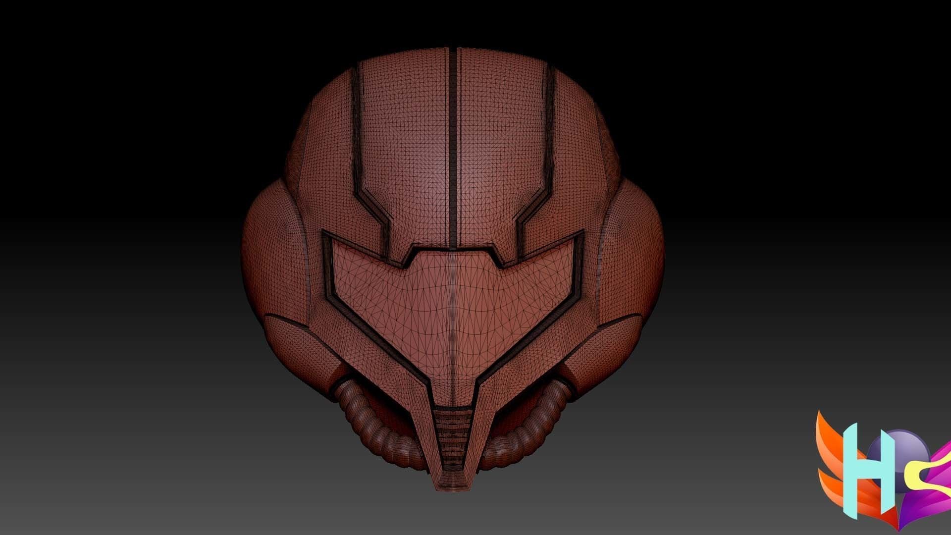 Samus Aran Helmet  3D model_6