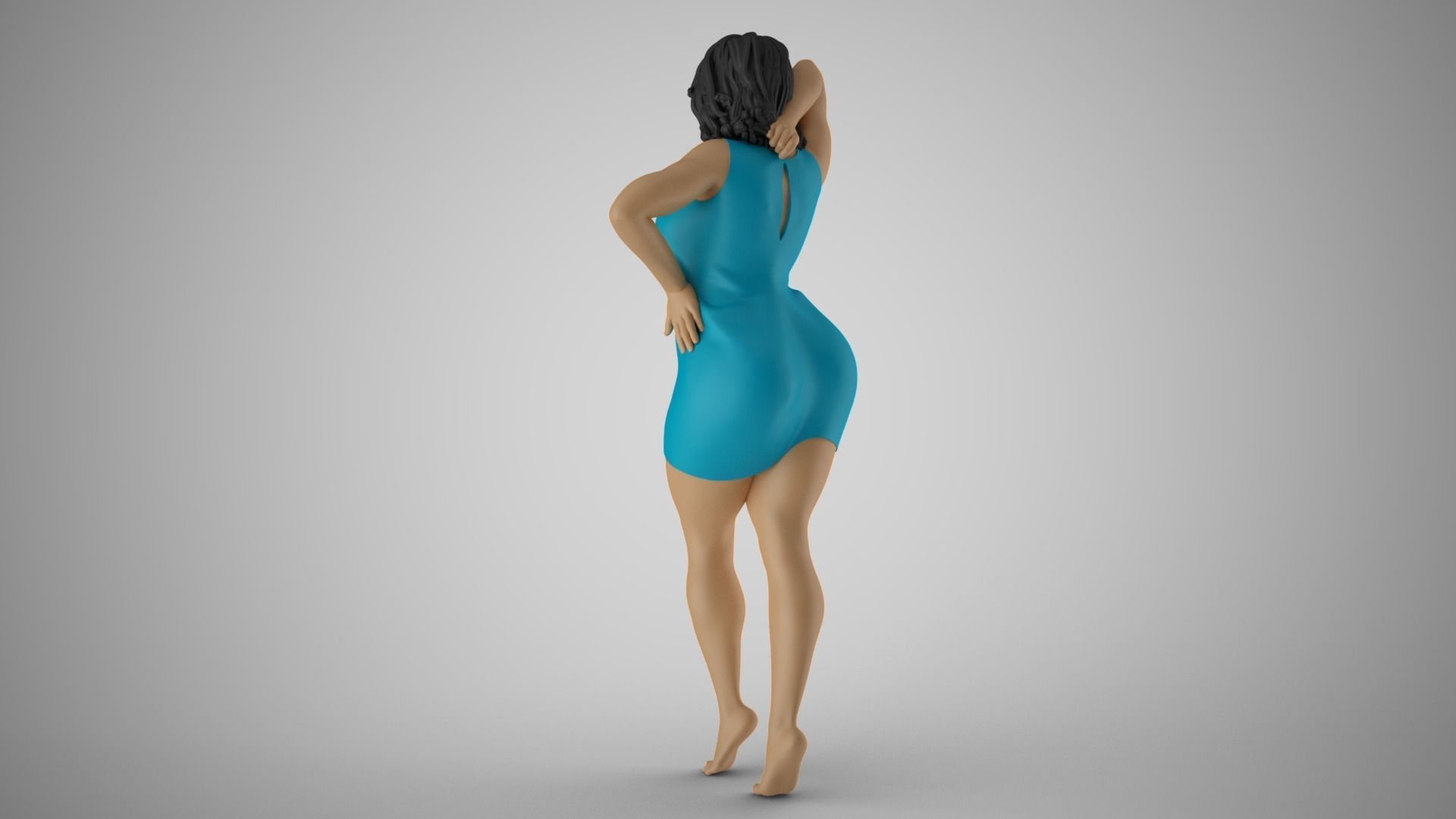 Shimmery Woman 5 3D print model_8