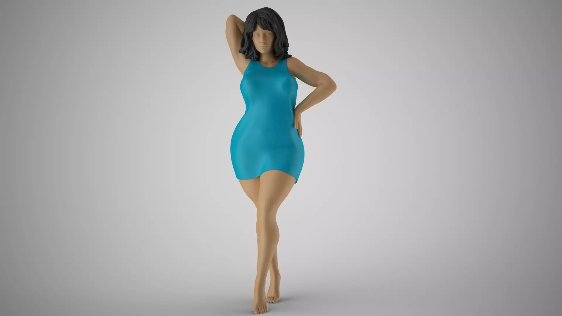 Shimmery Woman 5 3D print model_0