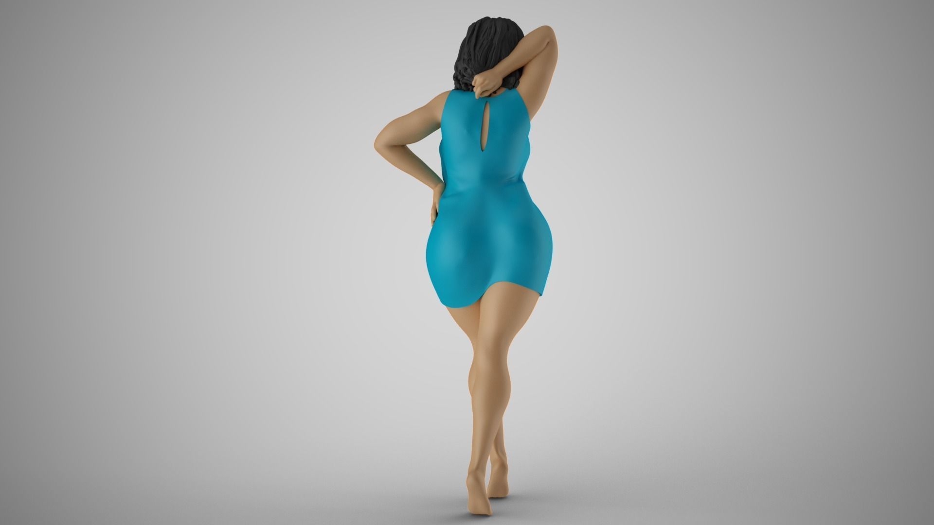 Shimmery Woman 5 3D print model_7