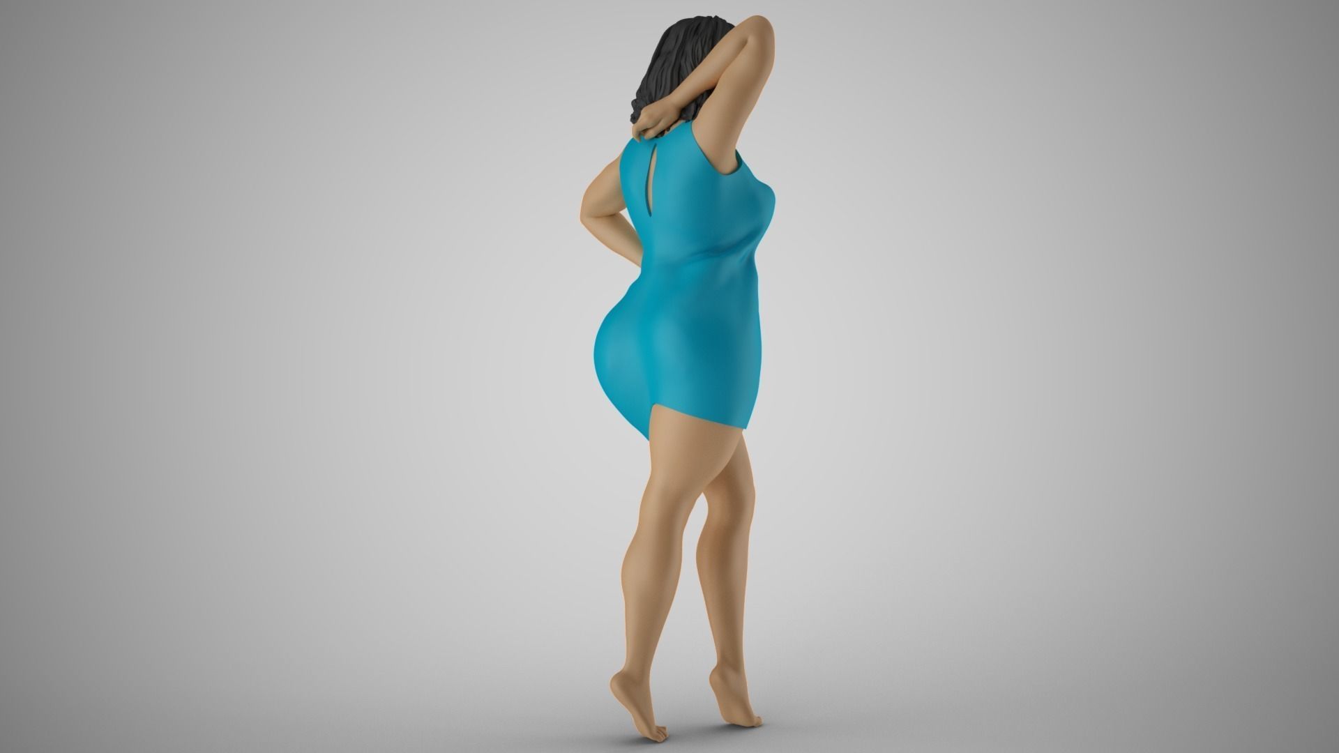 Shimmery Woman 5 3D print model_6