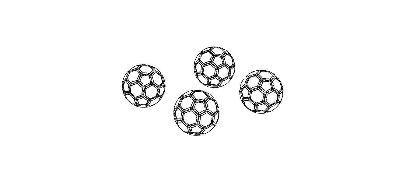 Coloured Plastic Football Ball 20 cm 3D print model_34