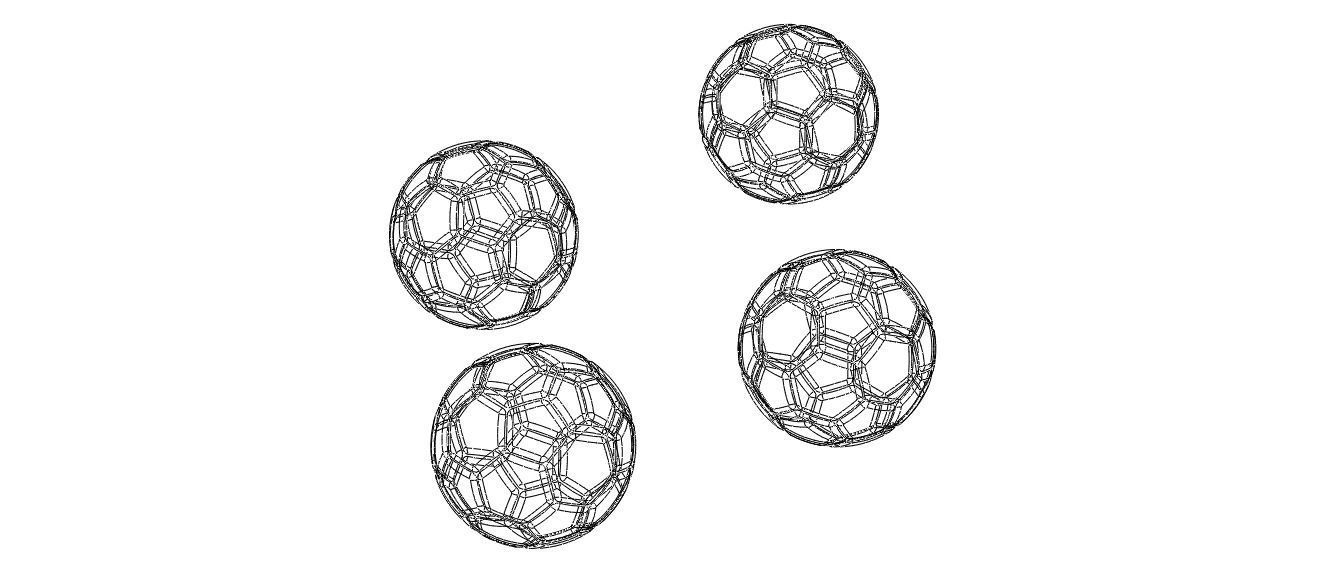 Coloured Plastic Football Ball 20 cm 3D print model_8