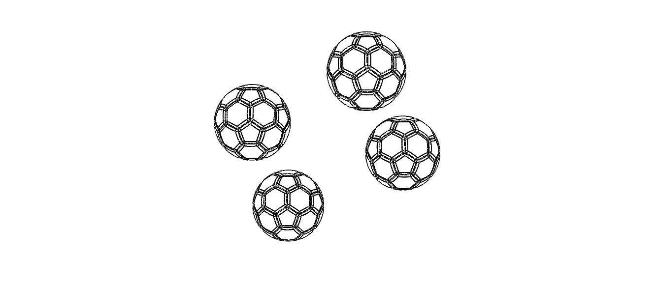 Coloured Plastic Football Ball 20 cm 3D print model_26