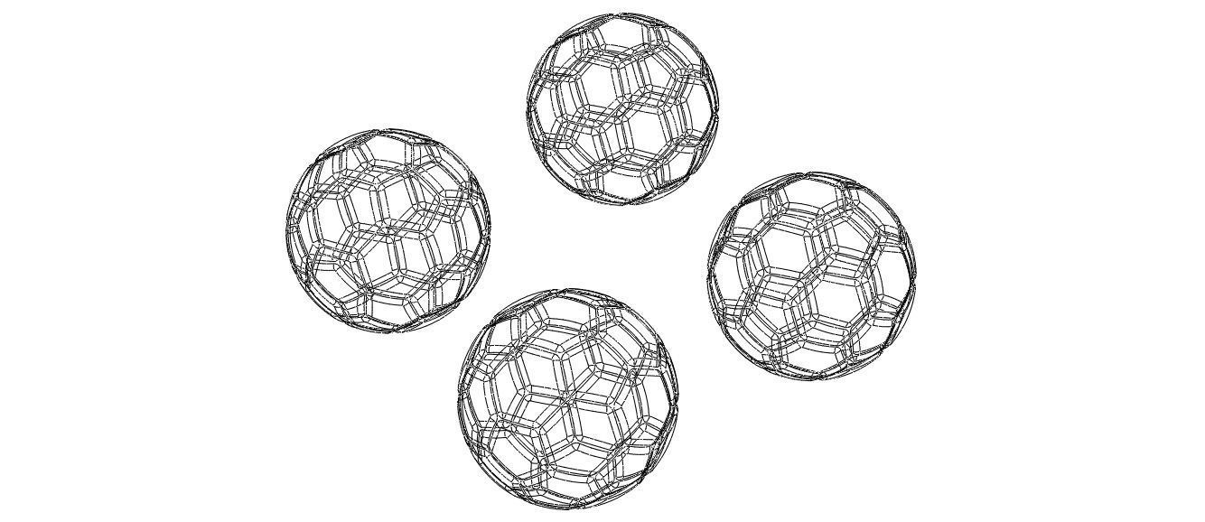 Coloured Plastic Football Ball 20 cm 3D print model_12