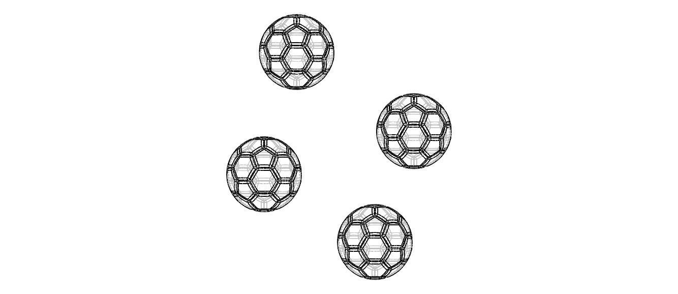 Coloured Plastic Football Ball 20 cm 3D print model_15