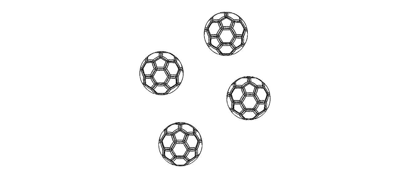 Coloured Plastic Football Ball 20 cm 3D print model_30