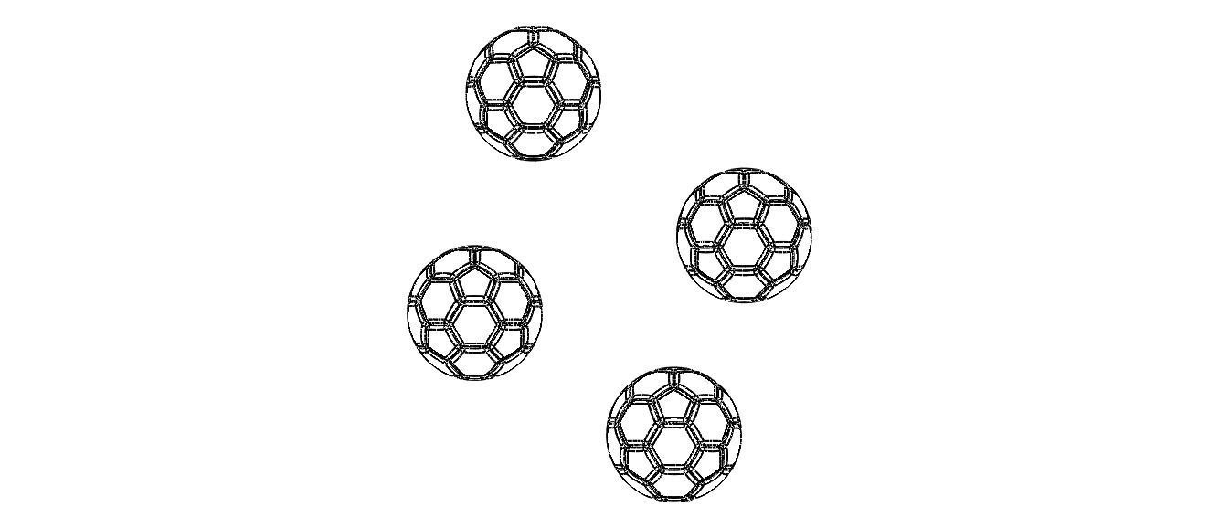 Coloured Plastic Football Ball 20 cm 3D print model_14