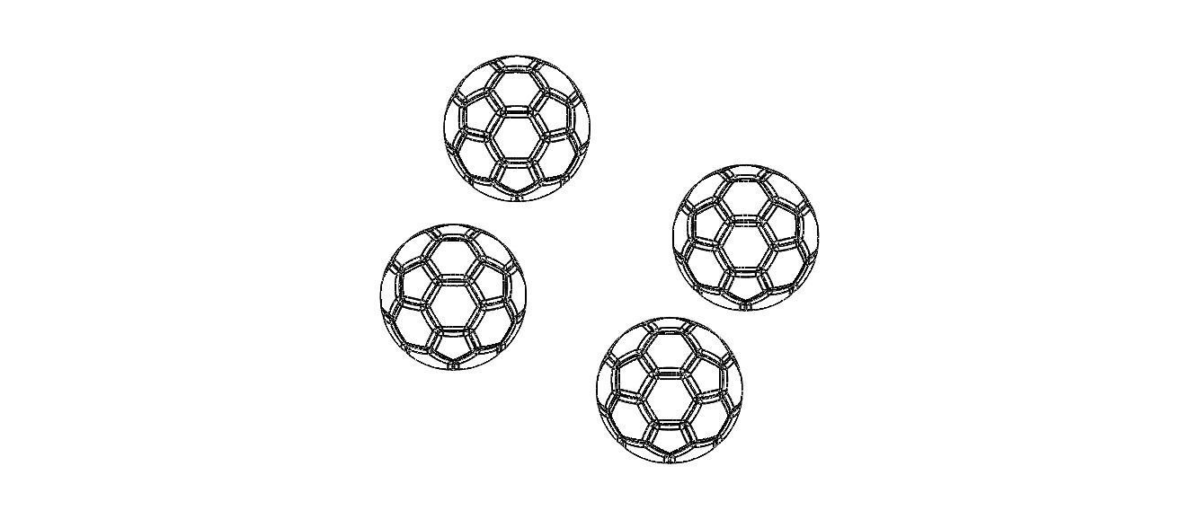 Coloured Plastic Football Ball 20 cm 3D print model_18