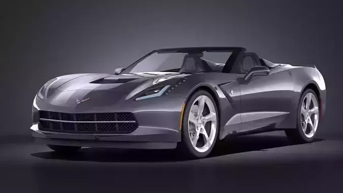 Chevrolet Corvette C7 stingray conv 2014 VRAY 3D model