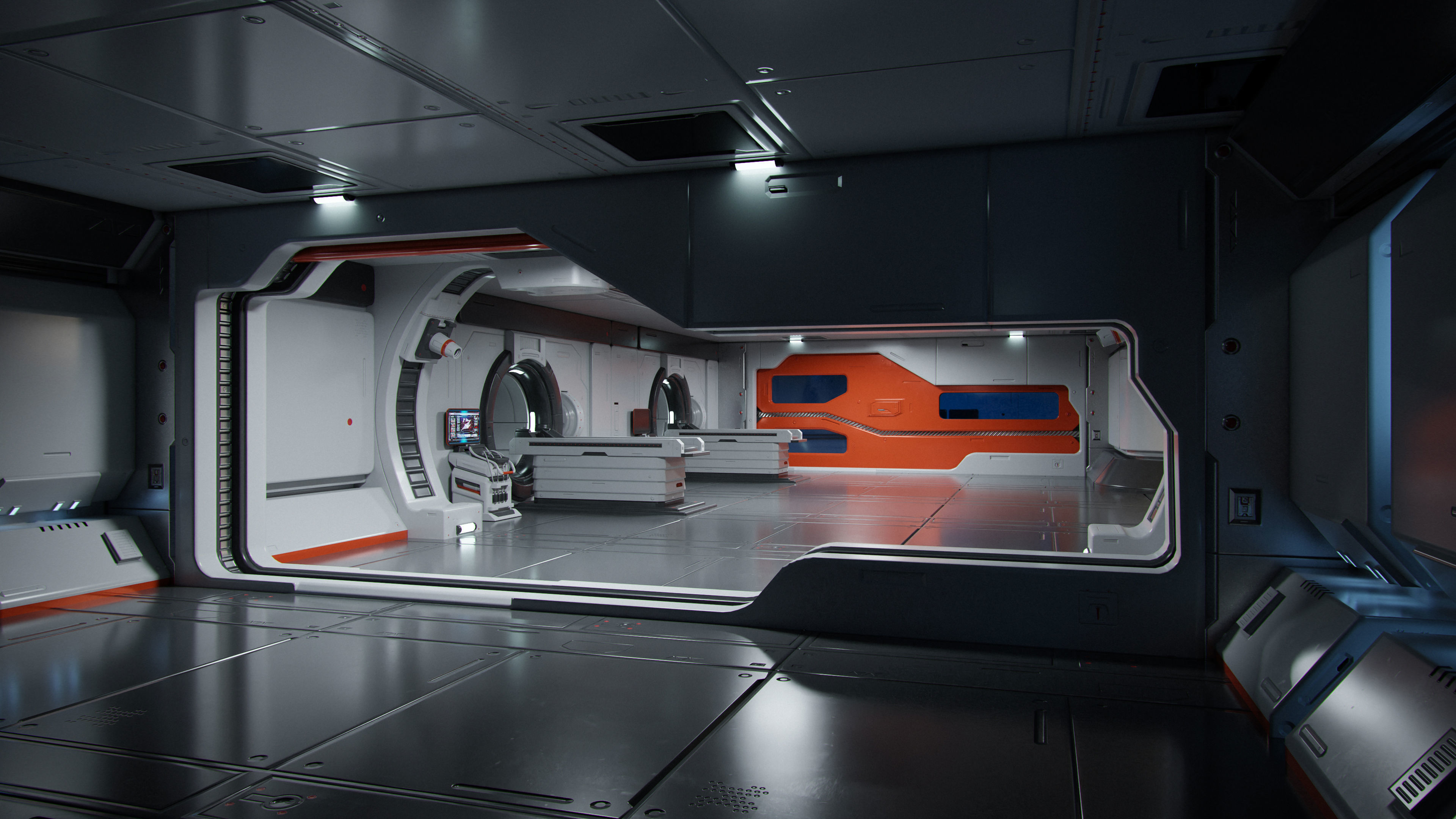 Moon Base Scan Room Low-poly 3D model_3