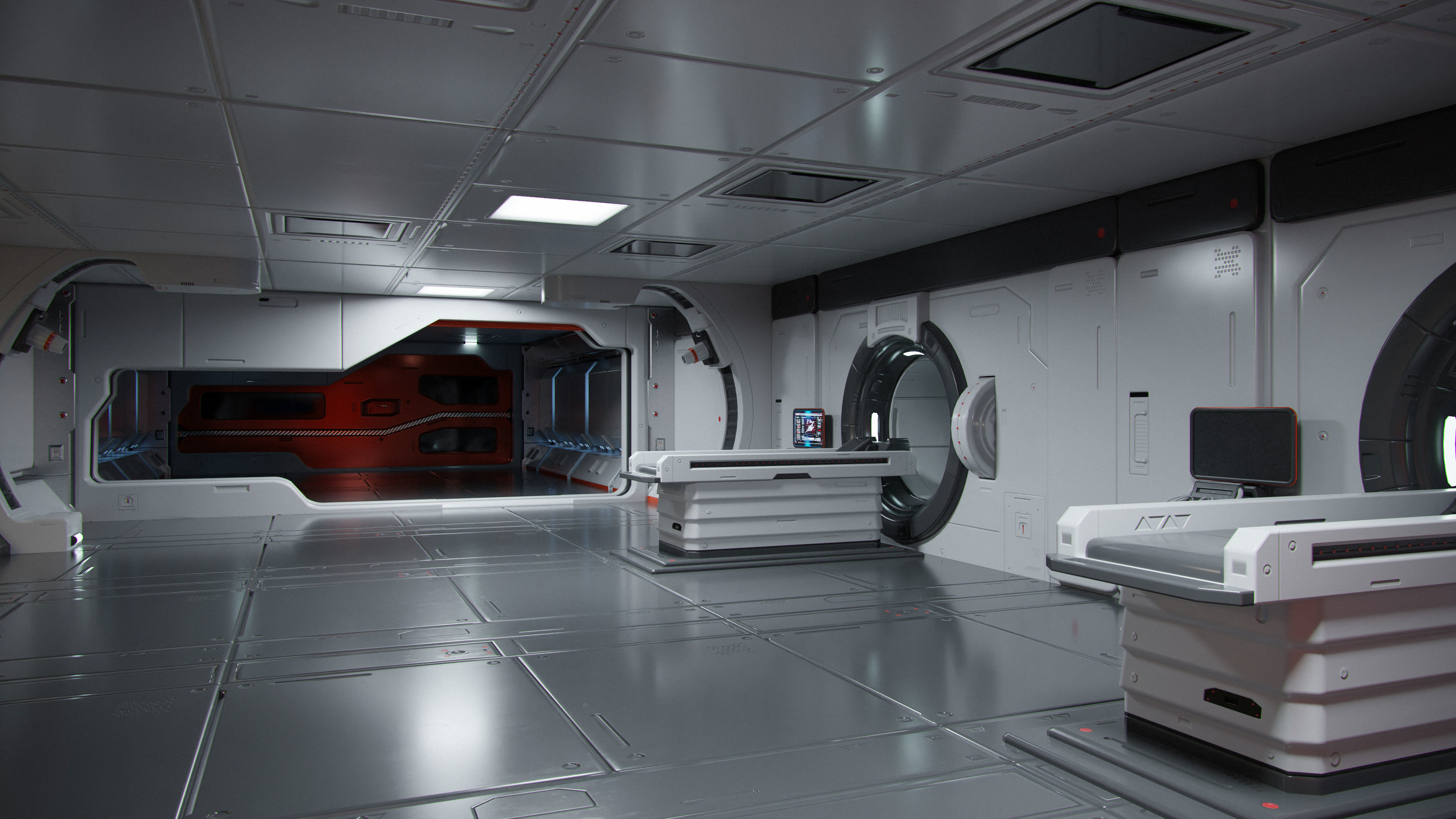 Moon Base Scan Room Low-poly 3D model_9