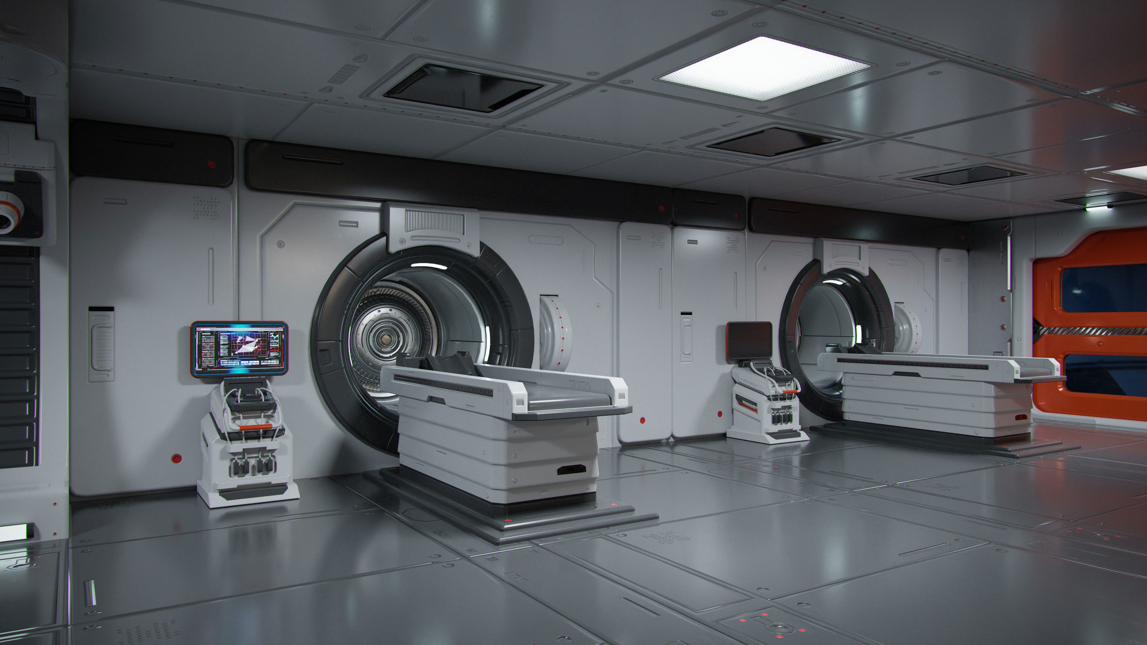 Moon Base Scan Room Low-poly 3D model_5
