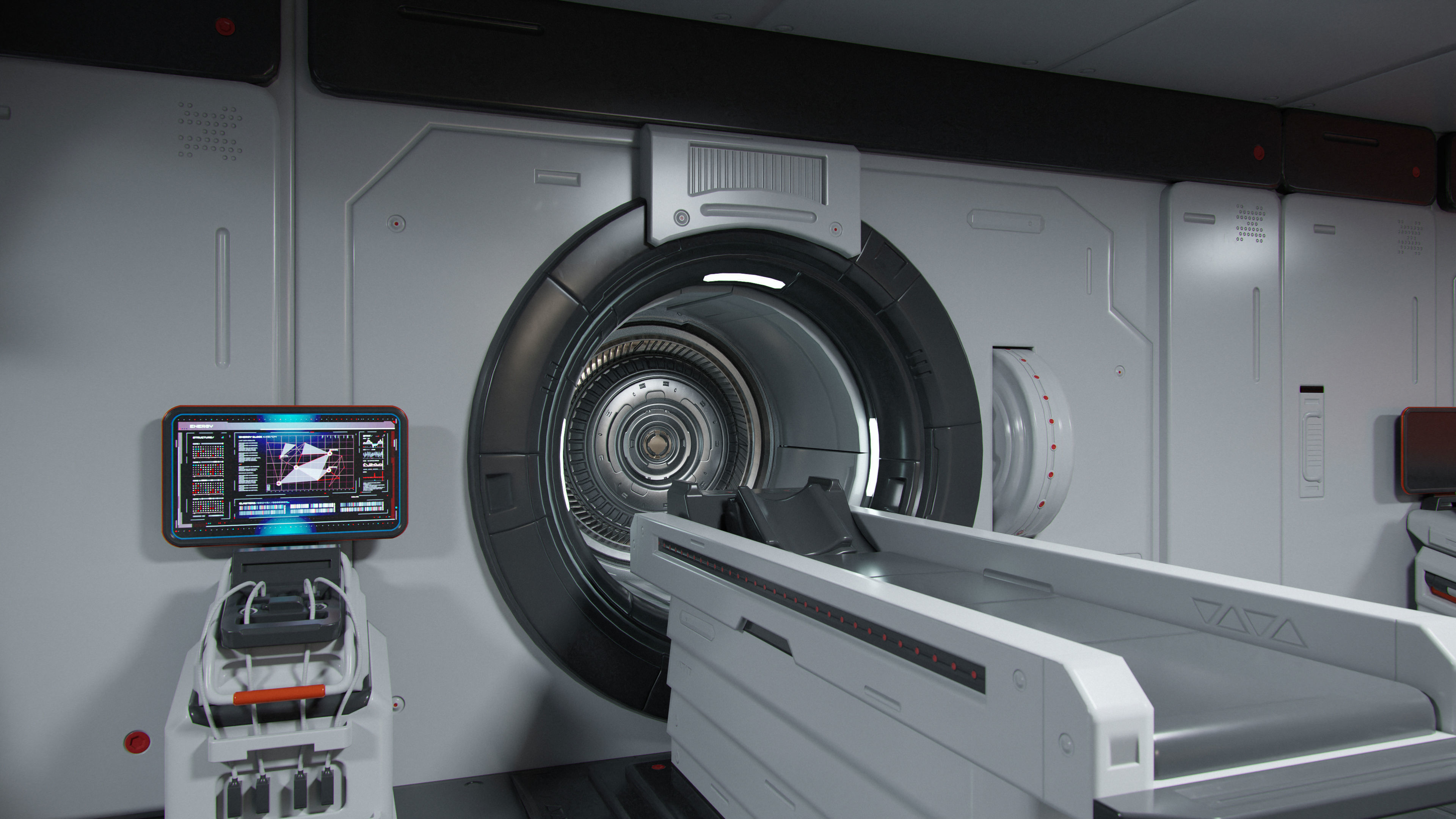 Moon Base Scan Room Low-poly 3D model_7