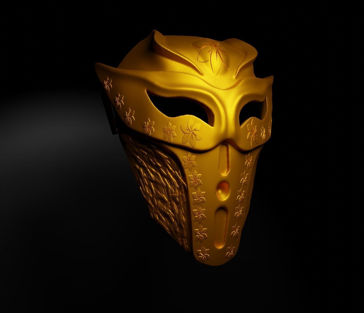 Super Hero Cosplay Face Mask 3D print model_1