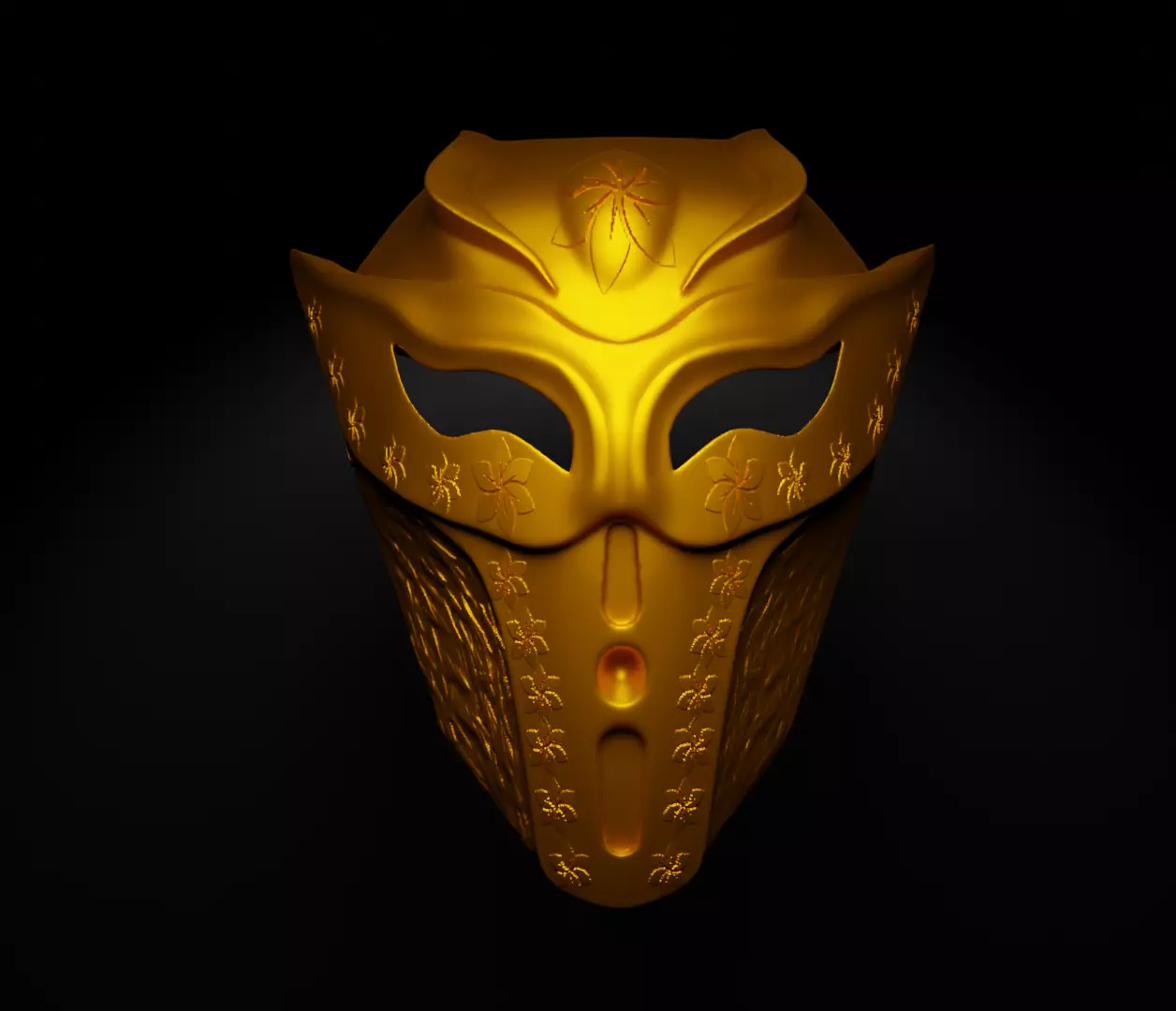 Super Hero Cosplay Face Mask 3D print model_0