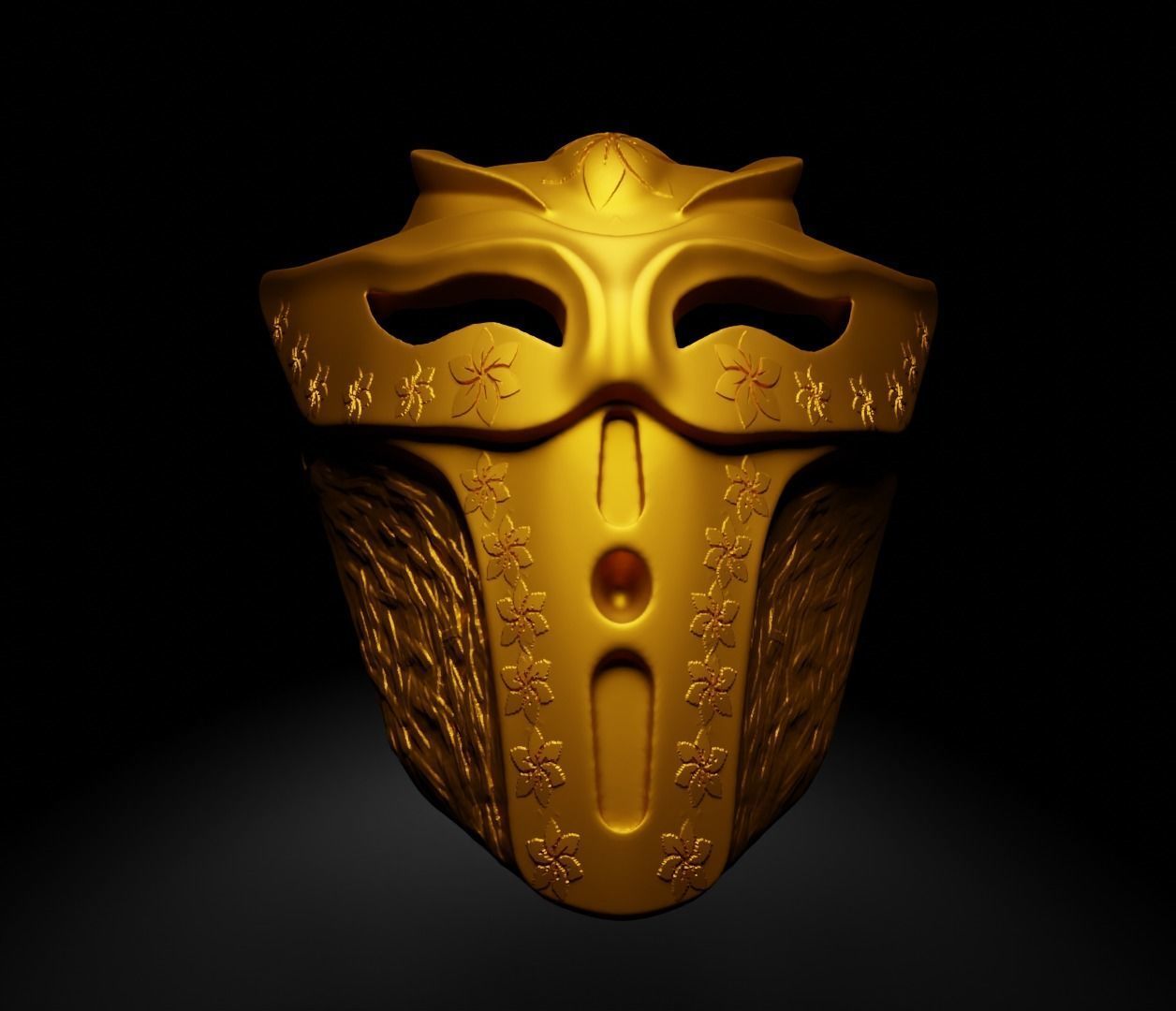 Super Hero Cosplay Face Mask 3D print model_10