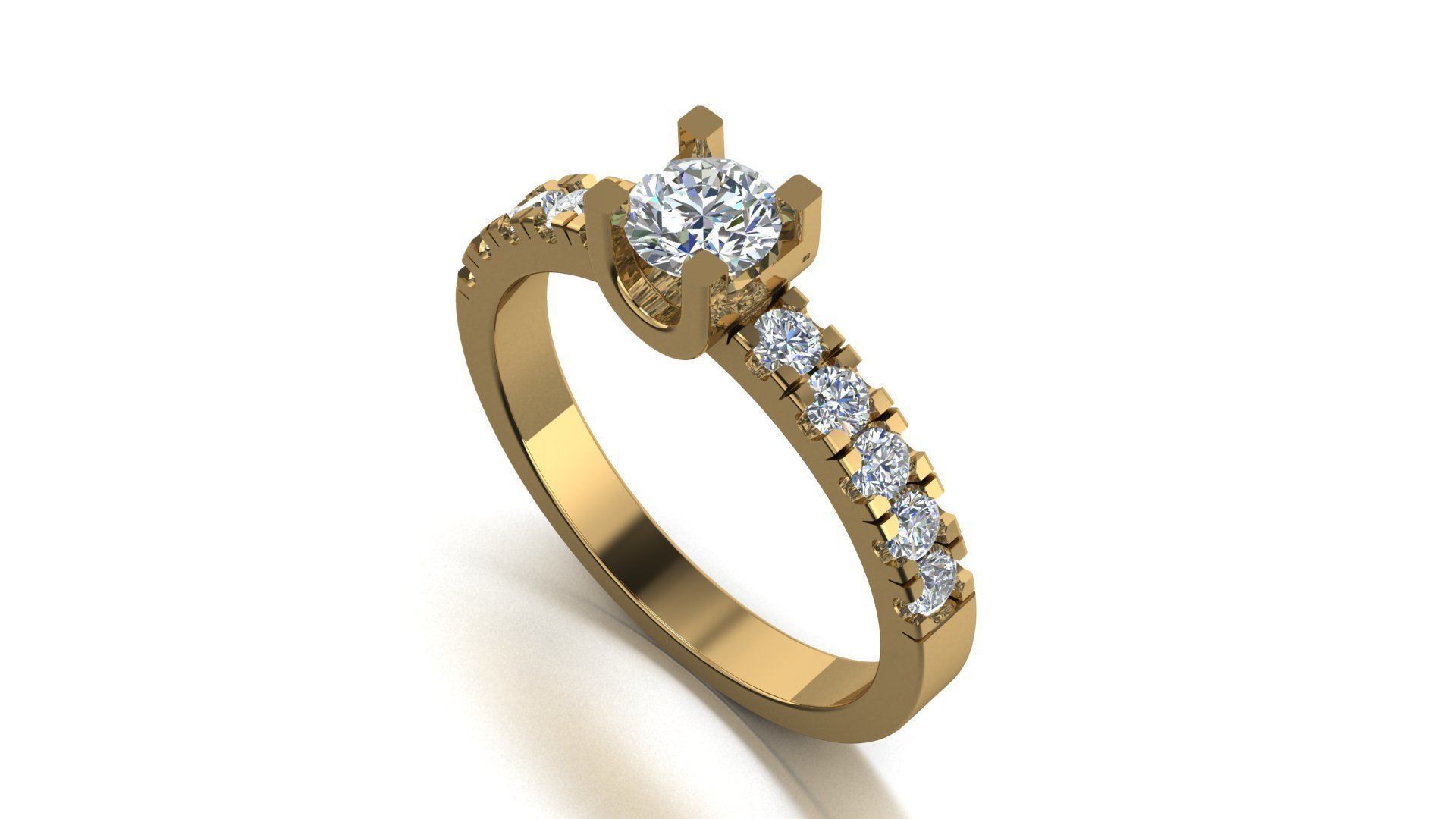 Diamond Ring 3d printable model 3D print model_1