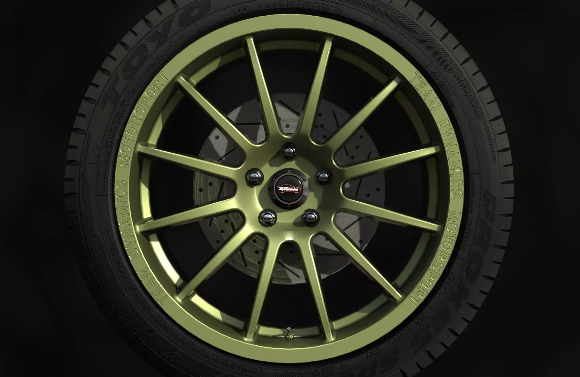 Team Dynamics Pro Race 1-2 - Wheels - Game Ready - Textured Low-poly 3D model_0