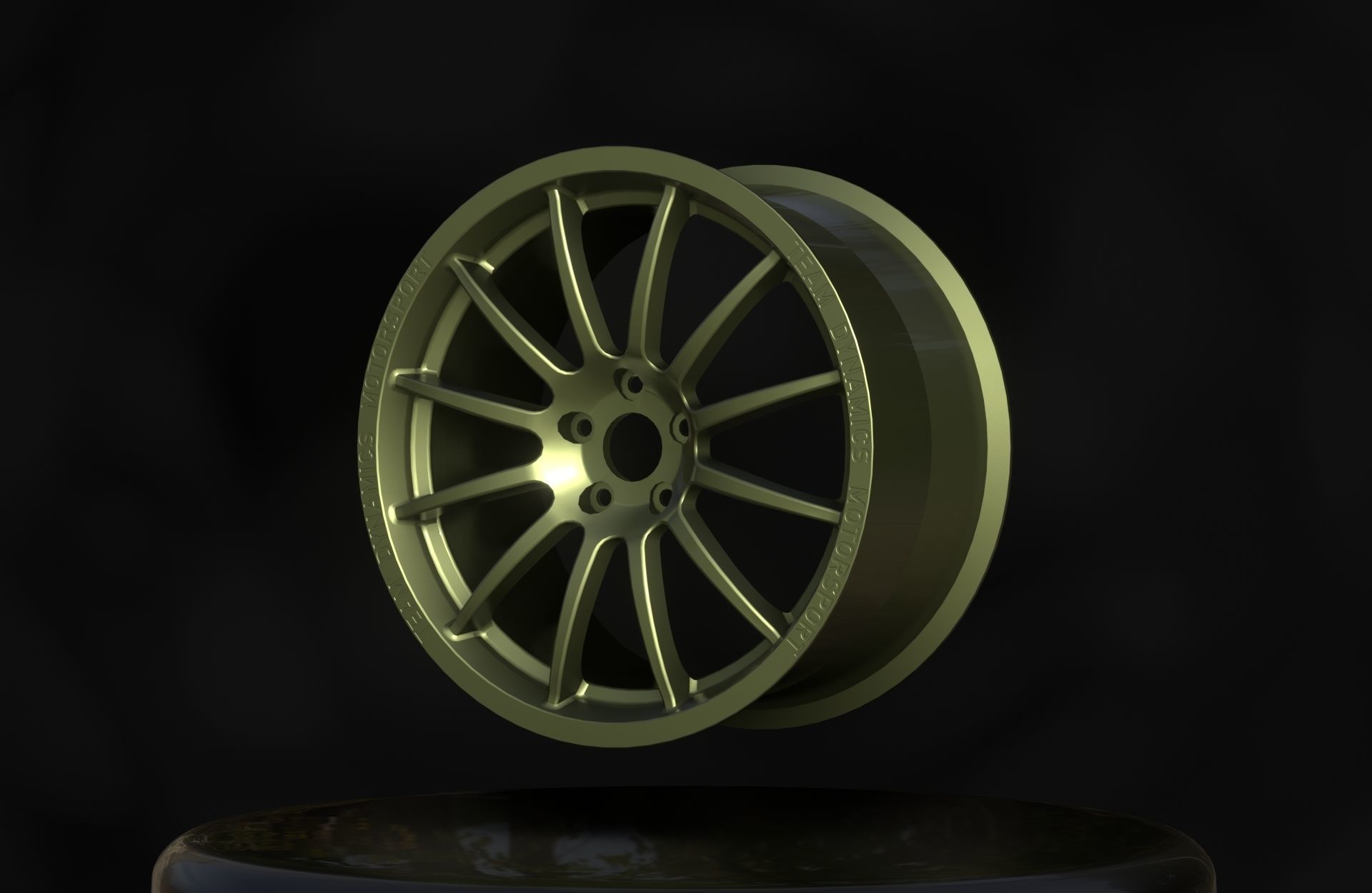 Team Dynamics Pro Race 1-2 - Wheels - Game Ready - Textured Low-poly 3D model_17