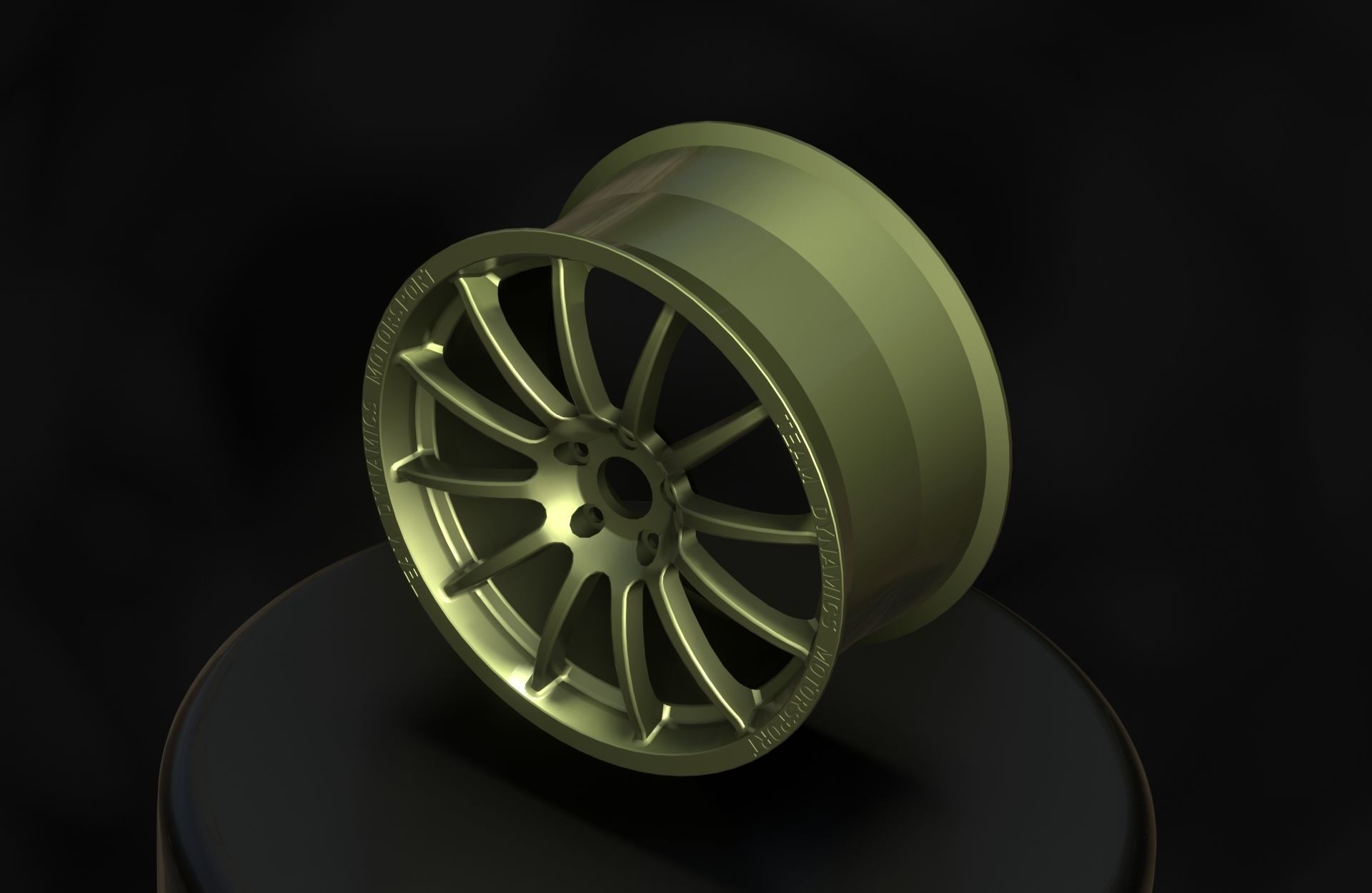 Team Dynamics Pro Race 1-2 - Wheels - Game Ready - Textured Low-poly 3D model_21
