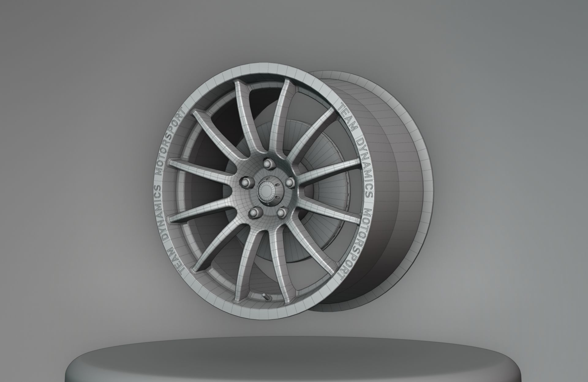 Team Dynamics Pro Race 1-2 - Wheels - Game Ready - Textured Low-poly 3D model_12