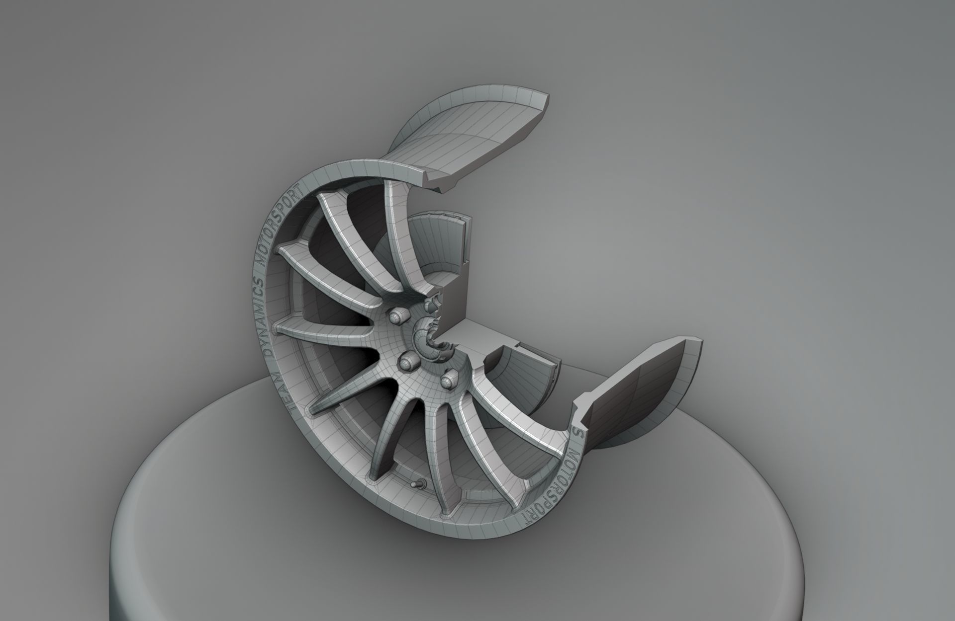 Team Dynamics Pro Race 1-2 - Wheels - Game Ready - Textured Low-poly 3D model_24