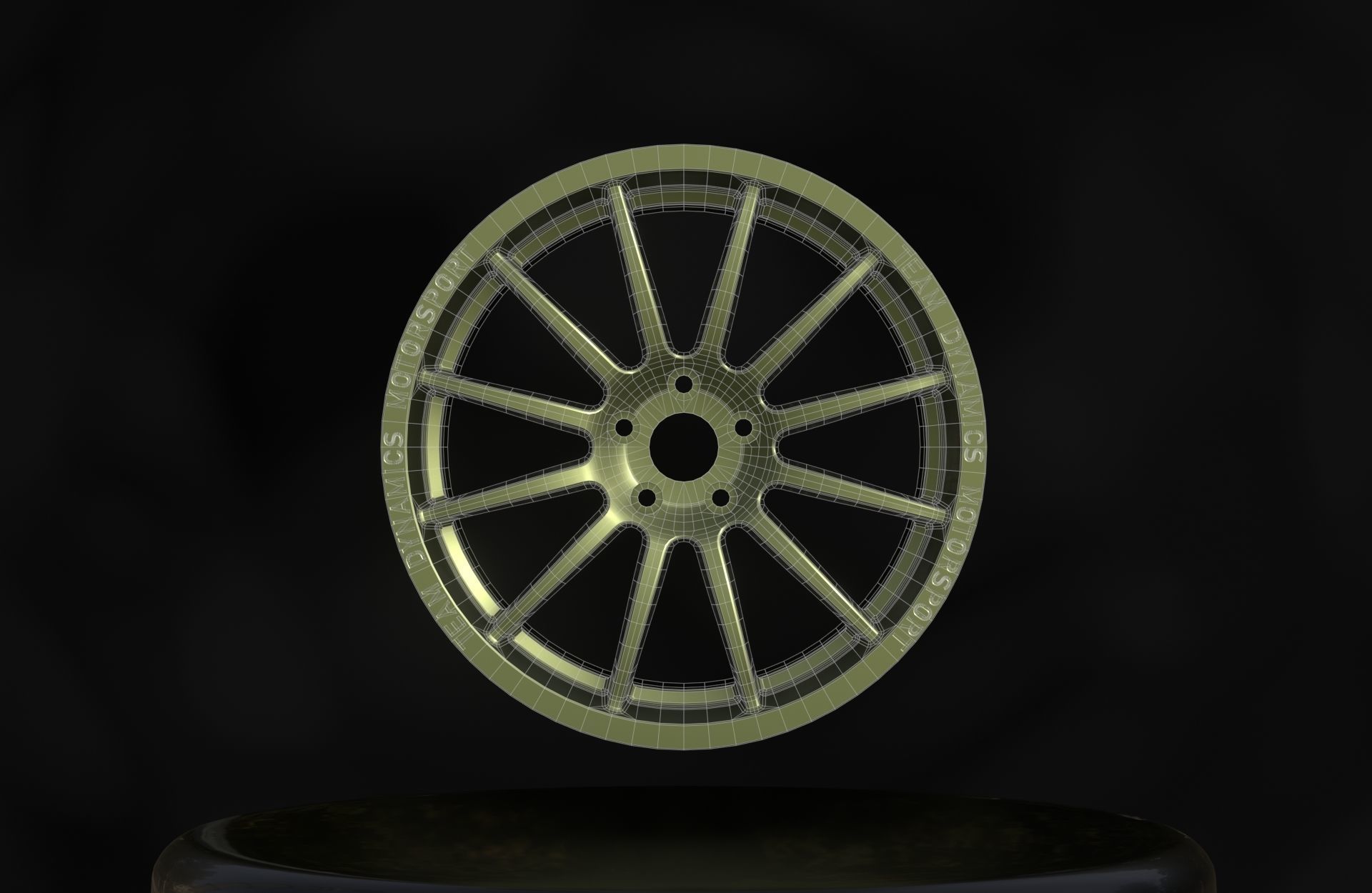 Team Dynamics Pro Race 1-2 - Wheels - Game Ready - Textured Low-poly 3D model_16