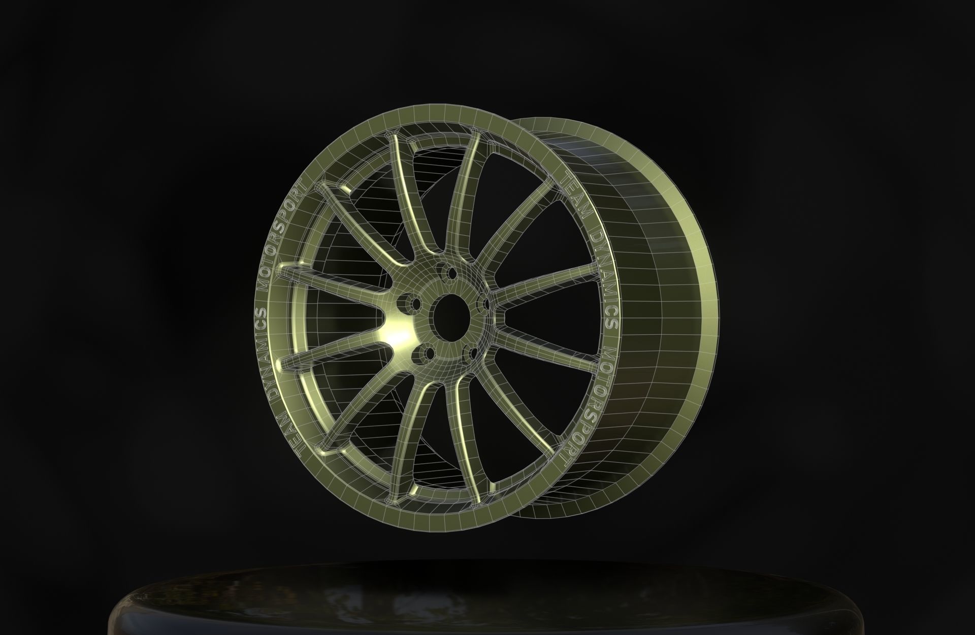 Team Dynamics Pro Race 1-2 - Wheels - Game Ready - Textured Low-poly 3D model_18