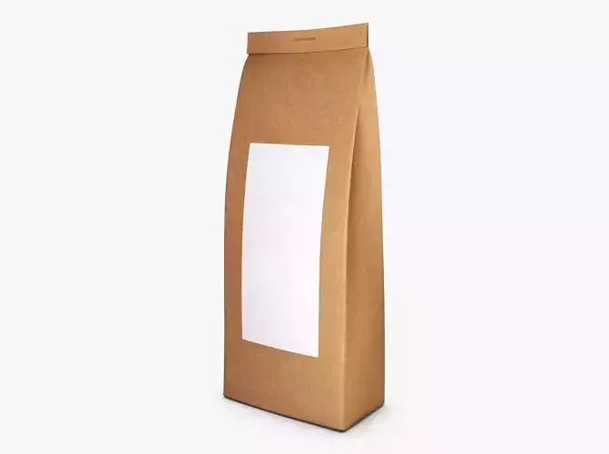 Paper Bag With Label M 1