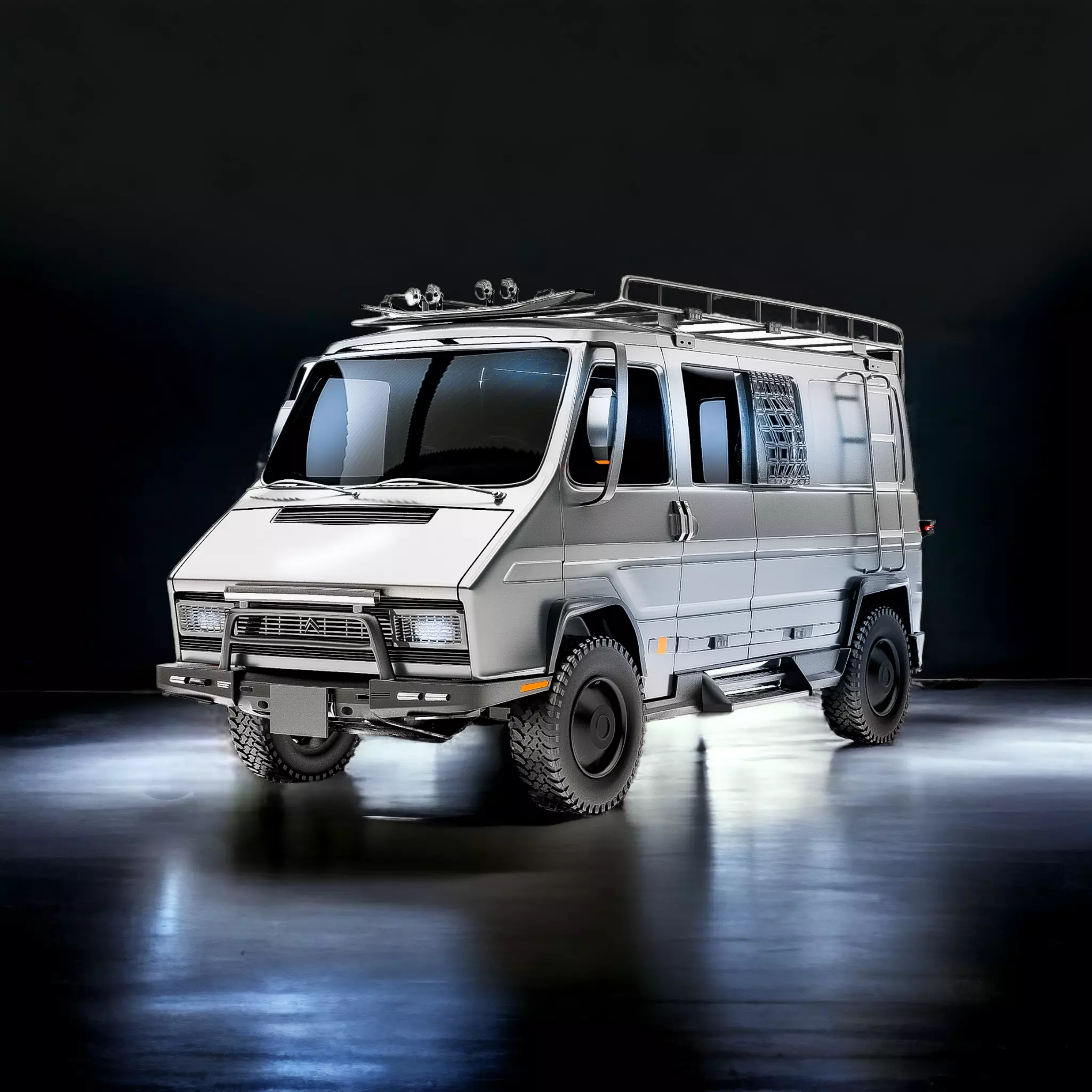 Citroen 35 Low-poly 3D model