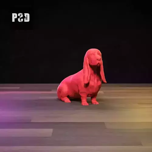Basset Hound 3D Print Model Pose 06 3D print model Basset Hound 3D Print Model Pose 06 3D print model